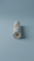 Dusty Blue Whimsy Wallpaper Roll